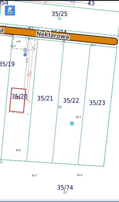 Działka budowlana 579m²