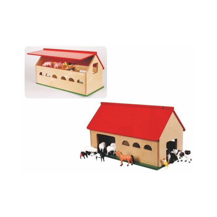 Casinha / estábulo de madeira