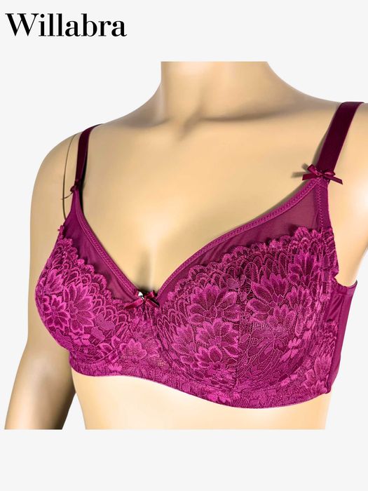 Biustonosze damskie Willabra z koronki - nowe, różne kolory i rozmiary