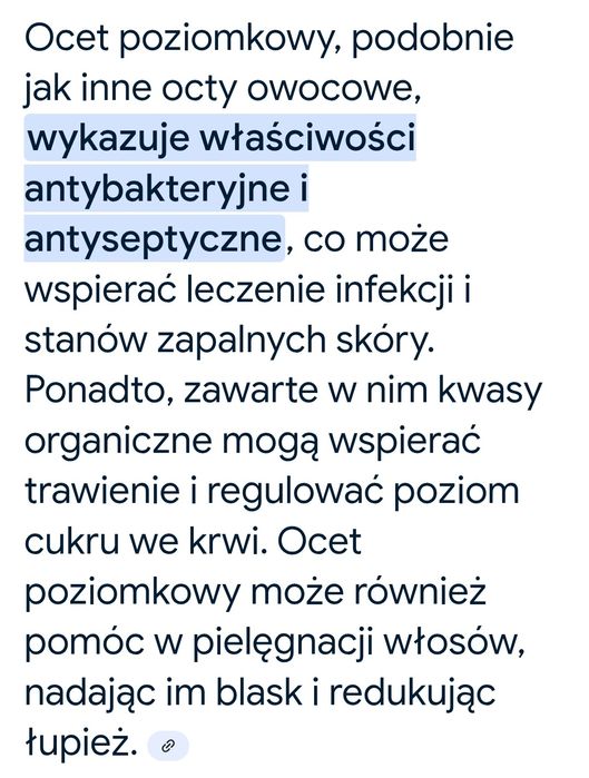 Ocet poziomkowym 0.5 l