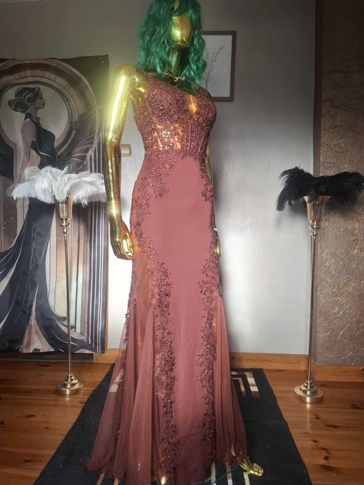 Suknia wieczorowa Boda Chocolate R36. Polski producent!