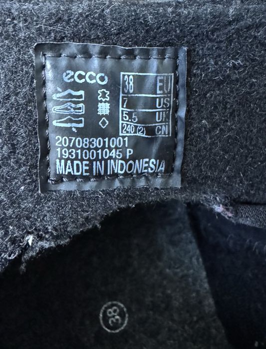 Жіночі зимові черевики ecco aquet gore-tex р.38(24 см)