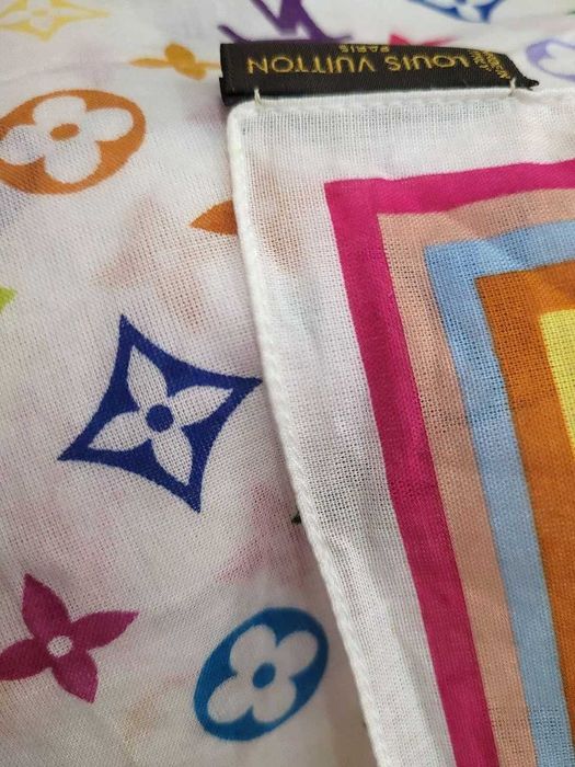 Платок бандана с разноцветной монограммой Louis Vuitton Оригинал