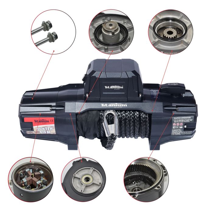 Лебідка Titanium Winch HUNTER 13000 K lbs (5889 Кг) ip68