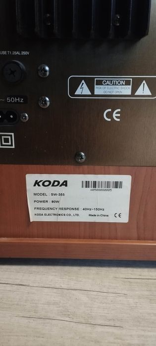 Subwoofer Koda SW-355 stan idealny Czerwionka-Leszczyny • OLX.pl