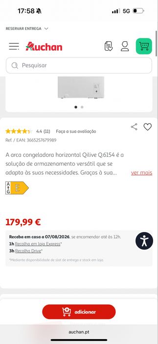 Arca congeladora como nova