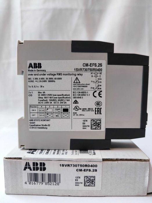 Реле контролю напруги CM-EFS.2S, CM-MPS.41S виробництва АВВ