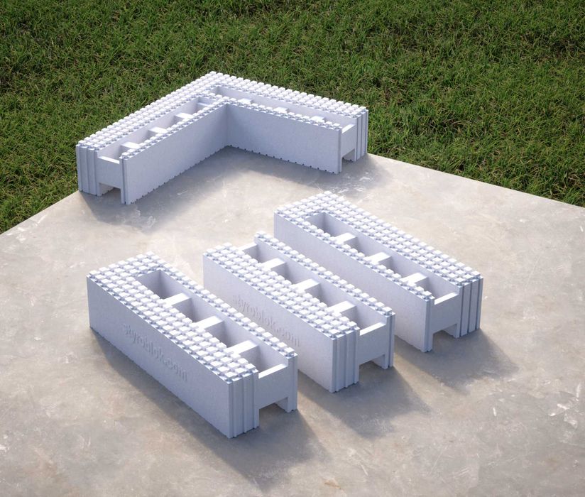 Bloczek styropianowy Styroblok EPS-120 do budowy domu basenu 100x35