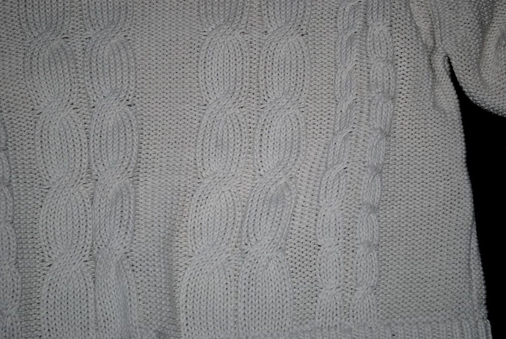 Свитер S / M женский укороченный вязанный косичка топ крутой свитшот