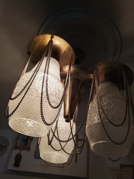 Lampa wisząca PRL