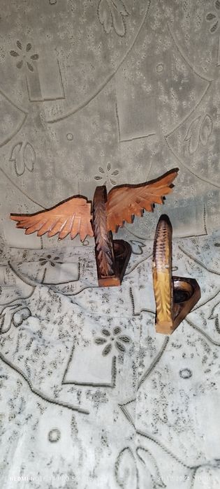 Sprzedam popielniczkę drewnianą kształt orła myśl góralska