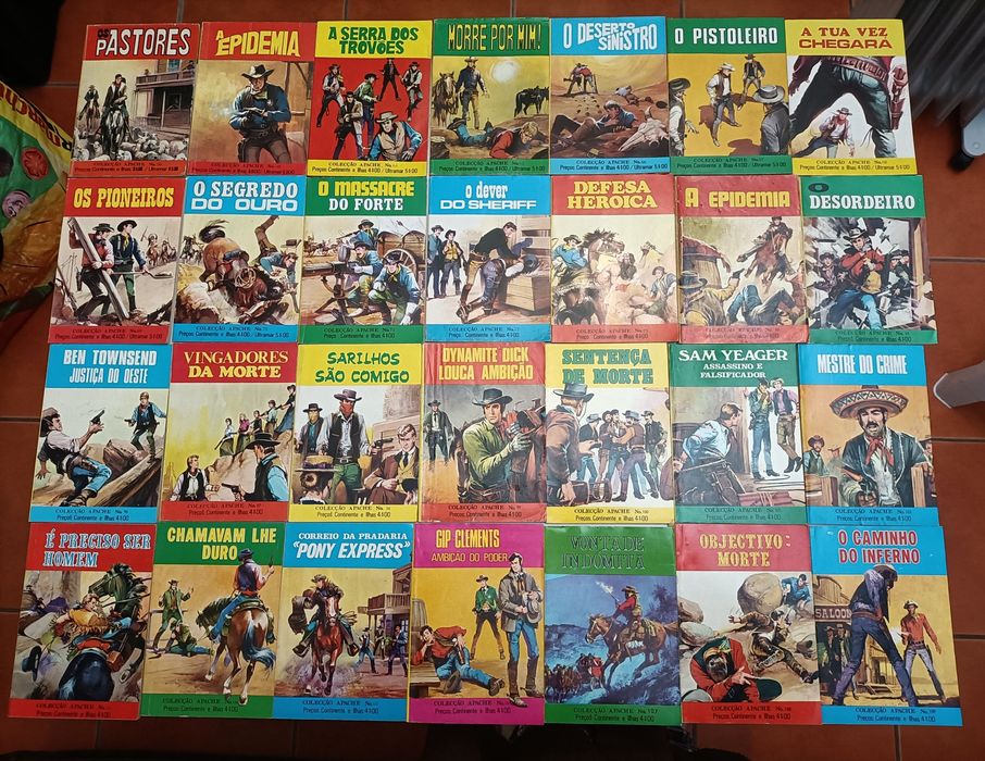 172 Livros Col. Combate, Apache e POP