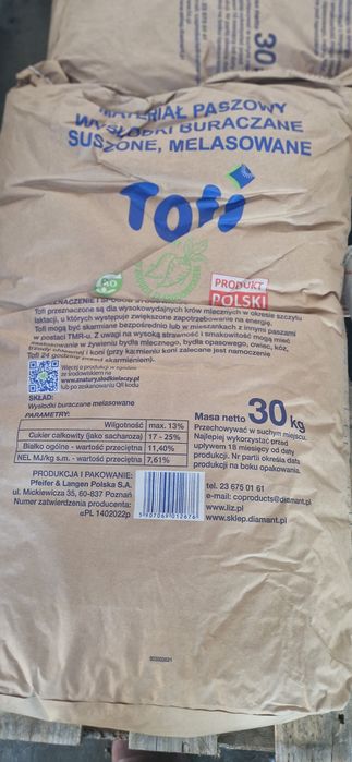 Wysłodki melasowane Toffi 30kg