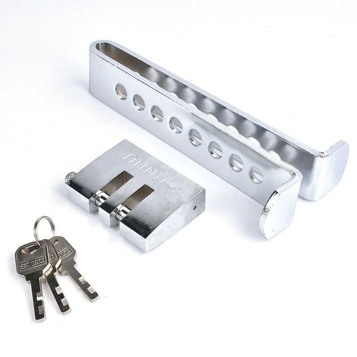 Sistema Bloqueio Pedal Embraiagem Anti-Roubo Carro Universal INOX