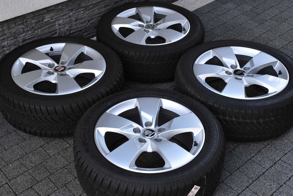 OEM Felgi AUDI A3 8P 8V A4 B5 B6 B7 Q2 VW Golf Passat T-Roc Seat Leon Skoda Octavia 17"