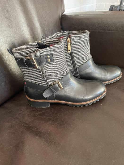 Tommy Hilfiger botki 25 cm skórzane kozaki krótkie 8 39