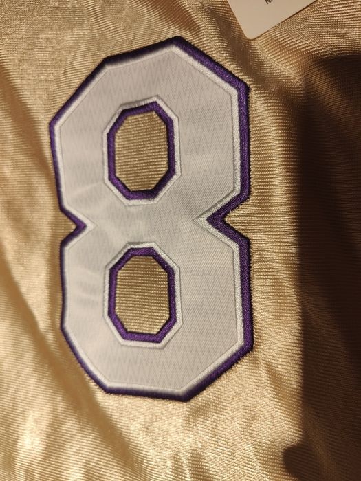 Kobe Bryant Authentic Gold Jersey Los Angeles Lakers Mitchell Ness.