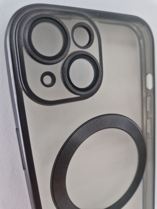 Metallic Magsafe Case do Iphone 15 Czarny