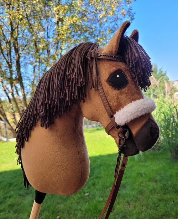 Konik Hobby Horse A3 ręcznie szyty z minky, zestaw z ogłowiem #141