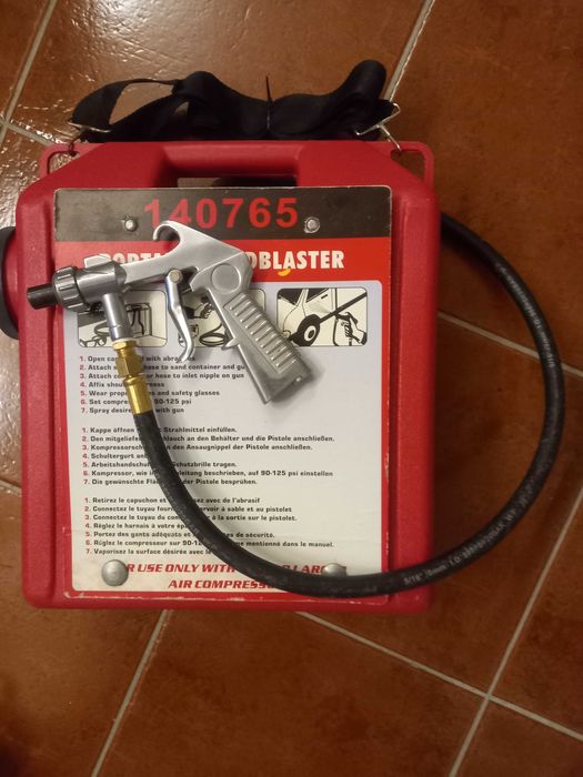 Máquina de decapar jato de areia Portatil