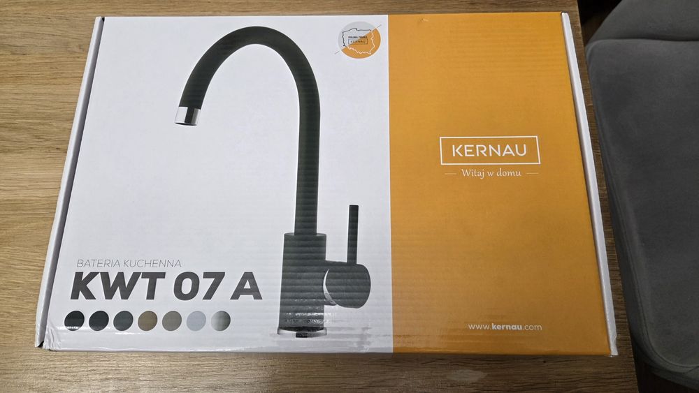 Bateria kuchenna Kernau KWT 07A Deep Black czarna 70011 komplet NOWA
