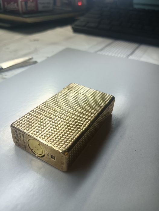 Isqueiro S.T. Dupont Ligne 1 Ouro 20 Mícrons (Vintage - A Funcionar)