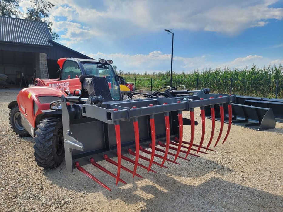 Krokodyl/ Łyżko-krokodyl do ładowarki teleskopowej/ tura ciągnika/ Szufla do Manitou JCB Merlo CAT 2,4m 2,2m 2,0m- Dowóz