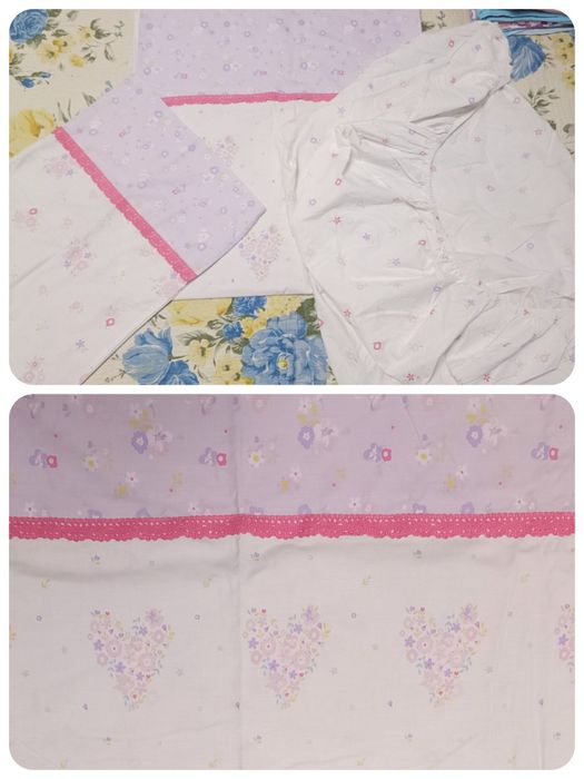 Постільна білизна для дитячого ліжечка комплект 3+1 ПОДАРУНОК