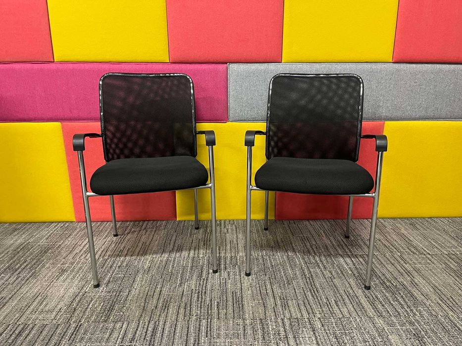 Krzesła fotele konferencyjne gabinetowe chrom piękne 8 szt zobacz!