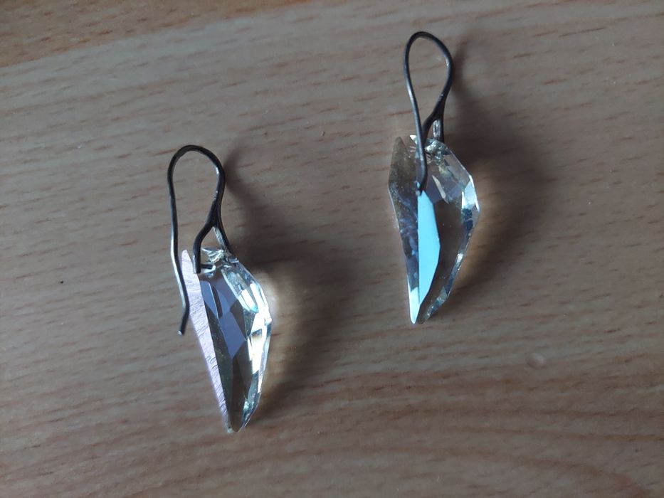 kolczyki | jak Swarovski | jak Swarovskiego | kryształy | mieniące się