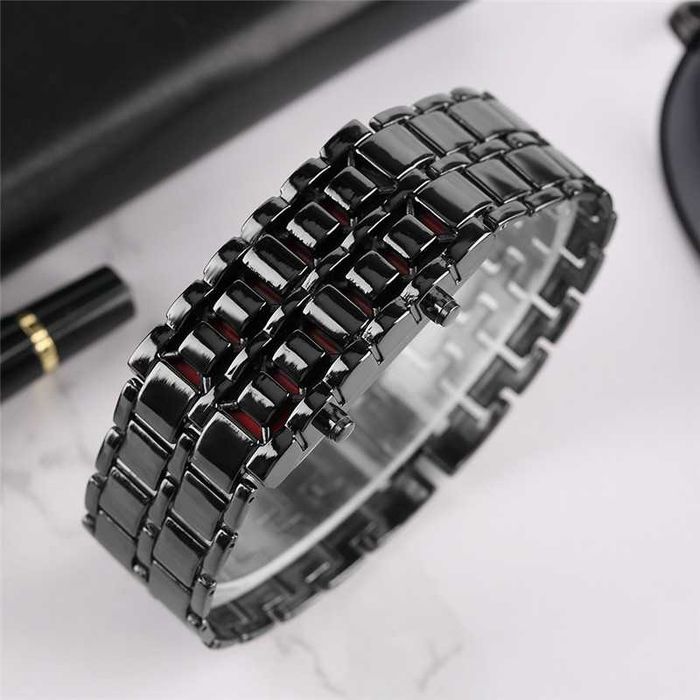 Pulseira Relógio unisexo Criativo LED