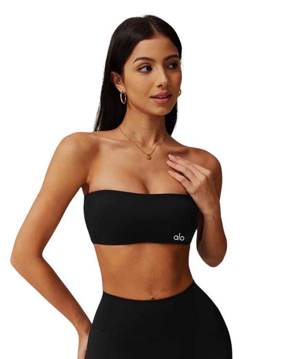 Топ Alo Yoga Bandeau Top Black