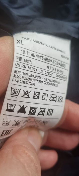 Kurtka wiosenno- jesienna Benetton rozm 150