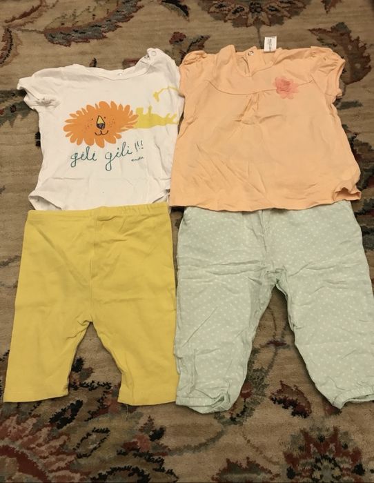 Komplet dla dziewczynki r. 74