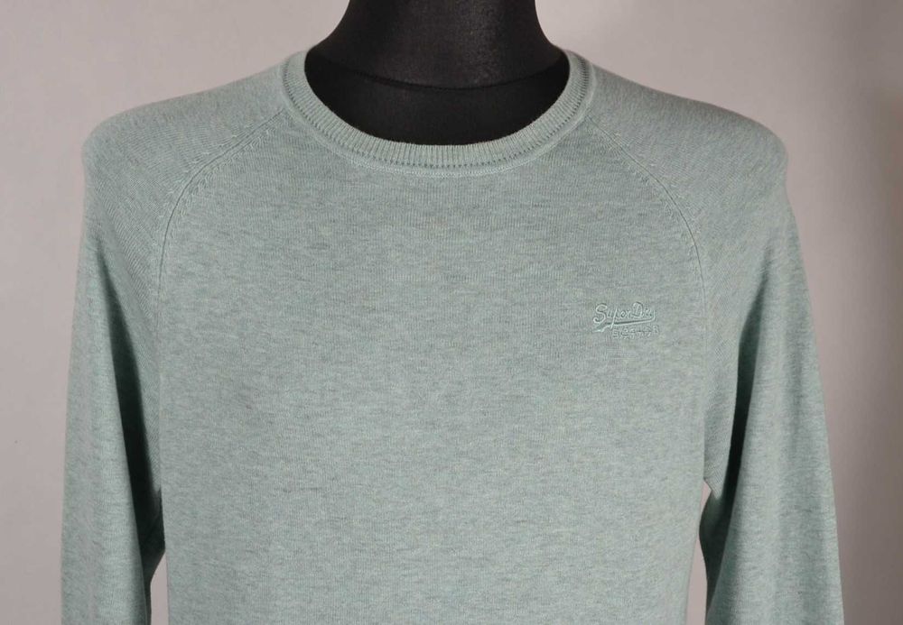SUPERDRY Orange Label Sweter Męski L Oryginalny Super Stan Bawełna