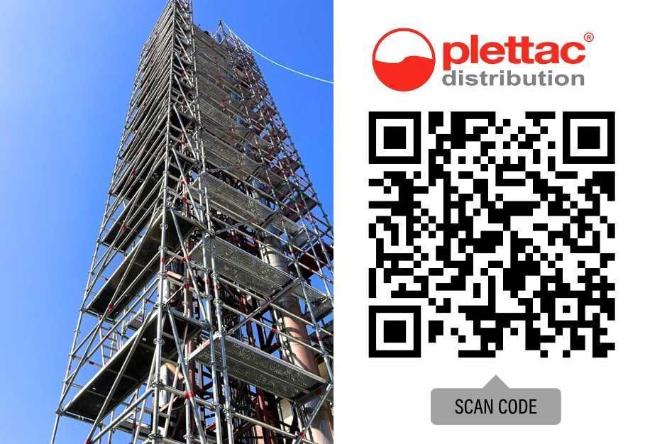 Rusztowanie elewacyjne PRODUCENT – pow.rob.36m2, wys. rob. 4m Plettac