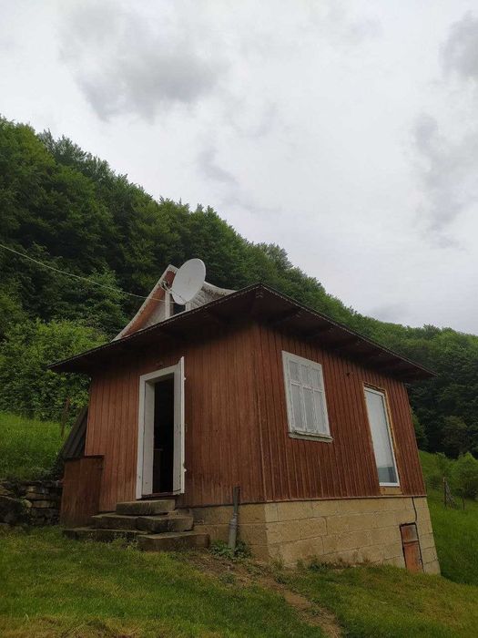 здаються будиночки в Карпатах з краєвидом