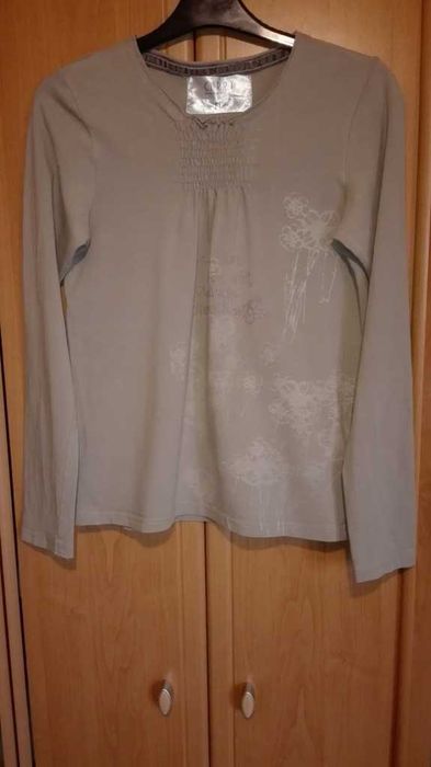 Bawełniana Bluzka damska roz. 38 M dł. rękaw CARRY