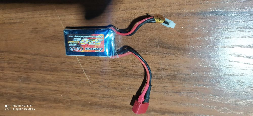 GENS bateria LIPO 7,4 v 520 mAh t connect t deans asg