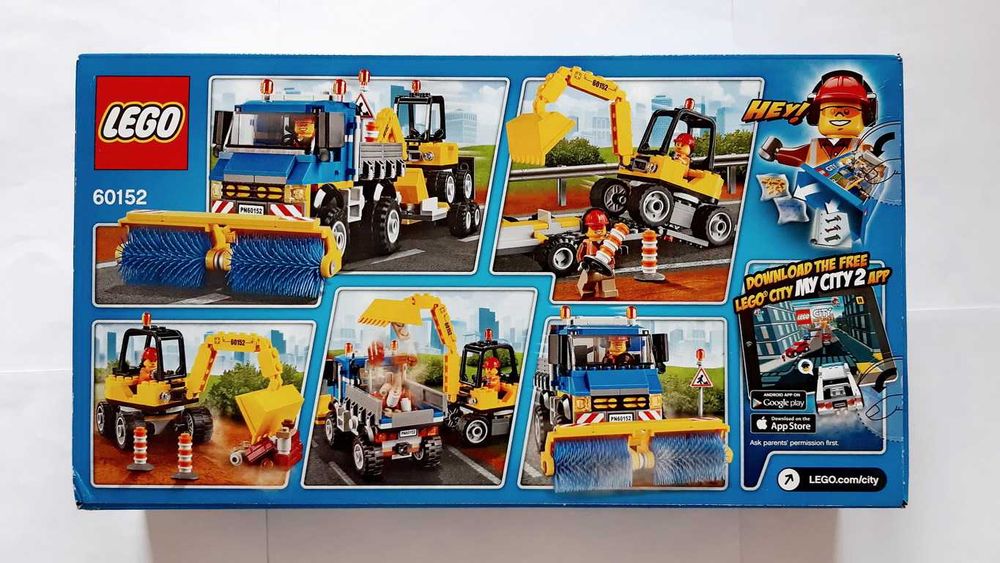 Lego City Construction 60152 Sweeper & Excavator selado