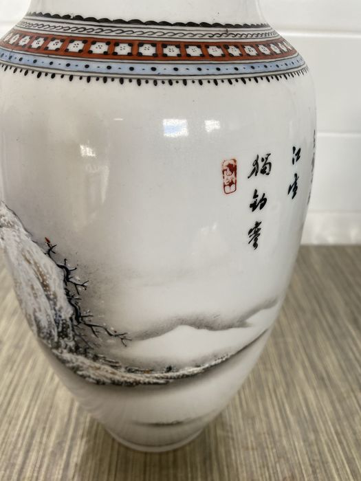 Vaso de cena de neve