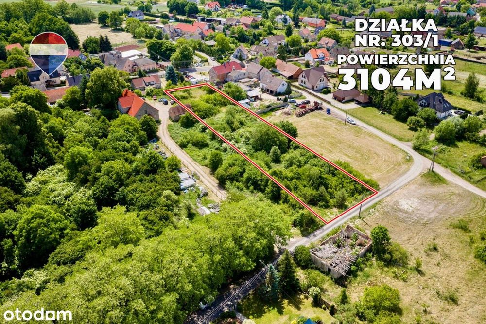 Działka z WZ, pow. 3.104 m² + media