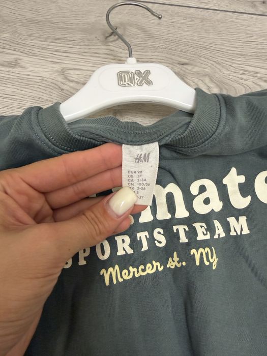 Дитячий світшот, дитячий світшот від h&m, кофта дитяча, дитячий світшот песик, зелений дитячий світшот, кофта для хлопчика