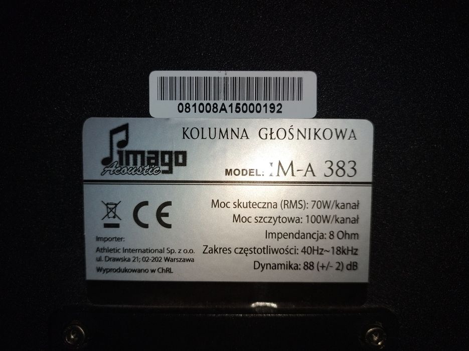 Sprzedam kolumny PIMAGO