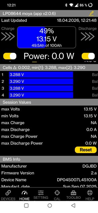 LiFePO4 аккумулятор LANPWR 12.8V 100Ah (Bluetooth, BMS)