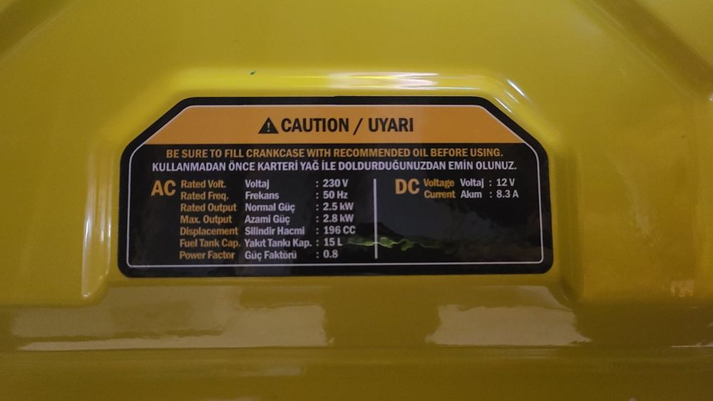 Генератор 2.8 kva