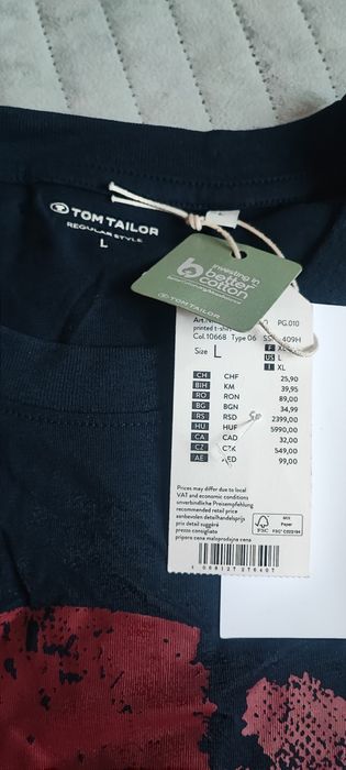 T shirt  męski  L