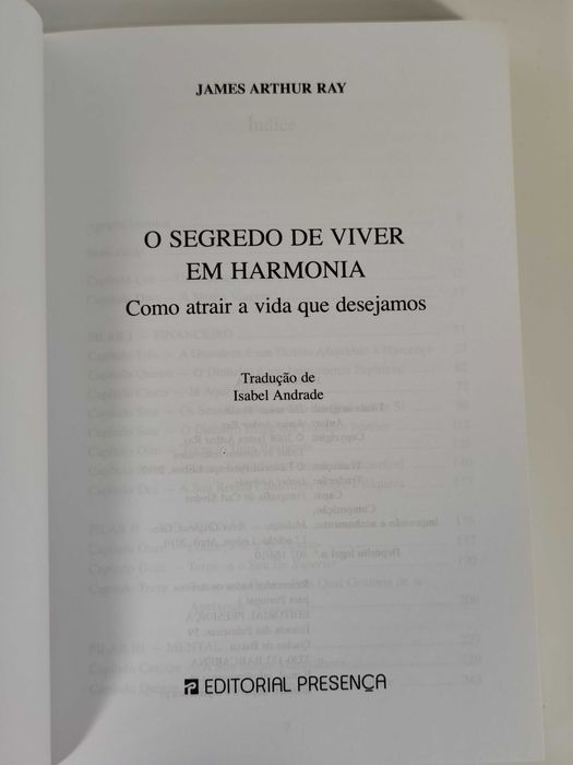 O Segredo de Viver em Harmonia - James Arthur Ray