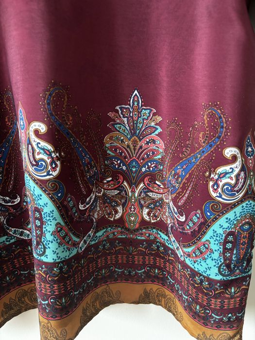 Burgundowa tunika z wzorem, marki BeBop rozmiar L