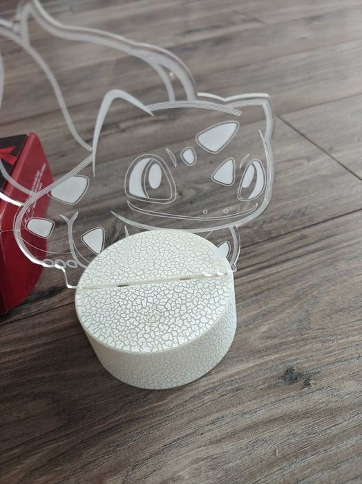 Lampka świecąca 3d ,zmienne nakładki